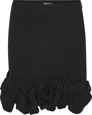 Crepe Mini Skirt - Svart
