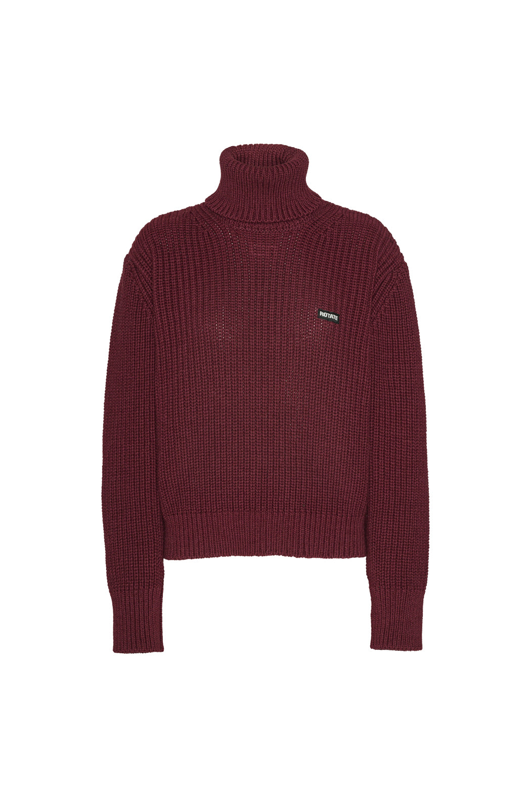 Knit Turtleneck Jumper - Zinfandel