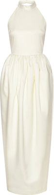 Satin Maxi Dress - Egret