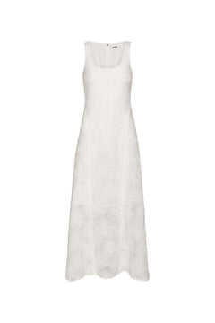 Mesh Maxi Dress - Egret