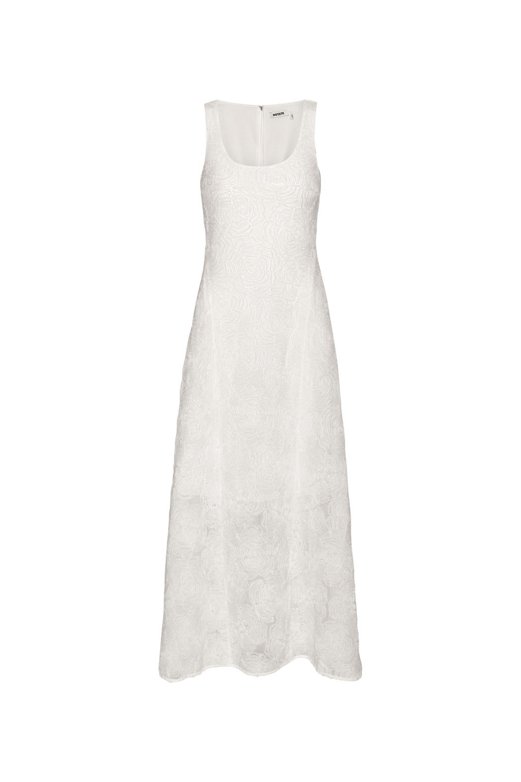 Mesh Maxi Dress - Egret