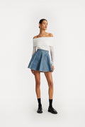 Denim Minikjol - Vintage Blue Denim