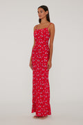 Printed Maxi Dress - Wildeve Cluster + High
Risk Red Comb