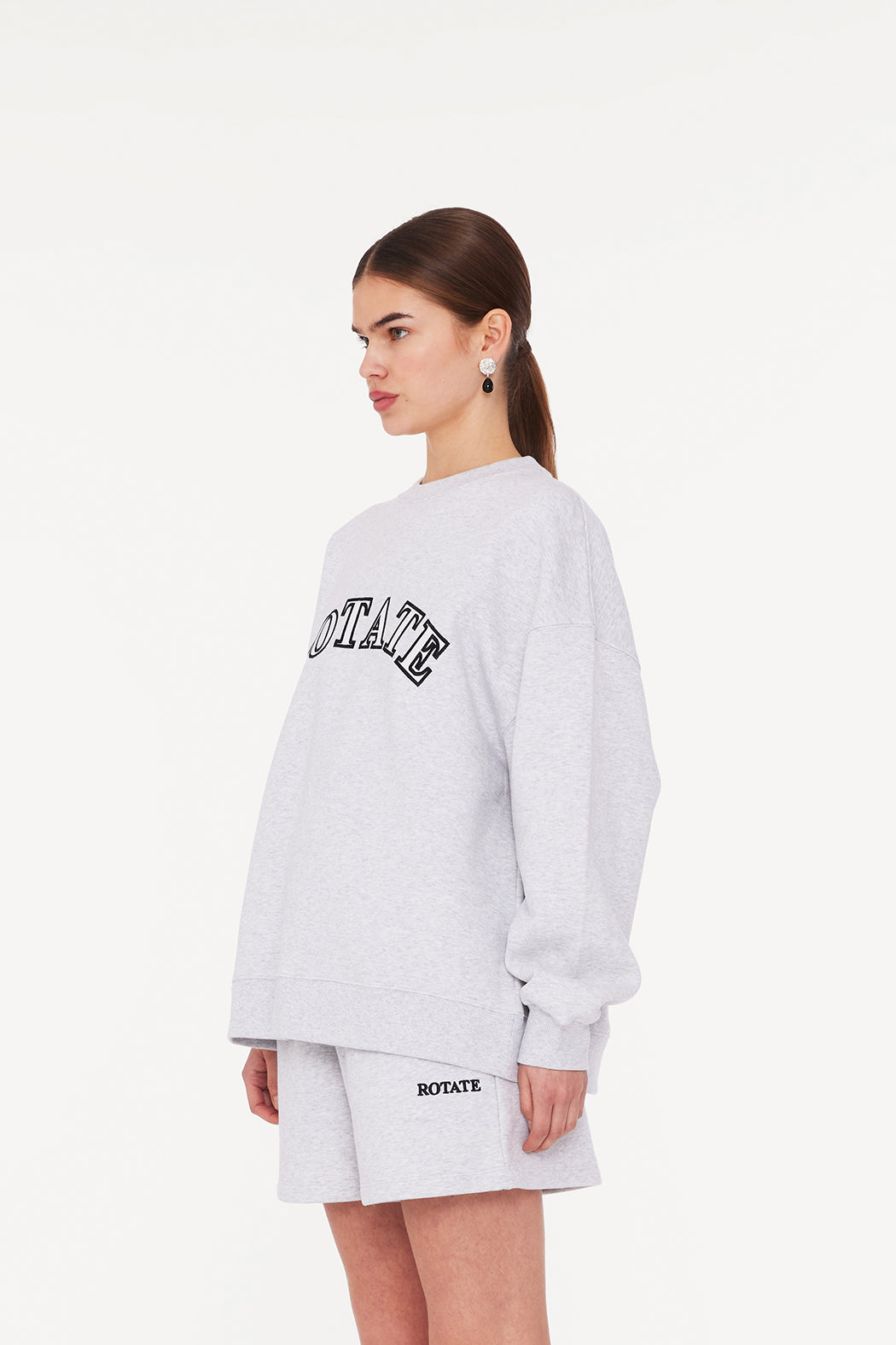 Sweat Logo Crewneck - Light Grey Melange