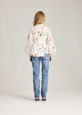 Aliah Garden Blus - White Garden