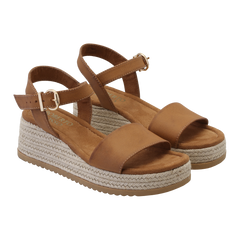 Lili Wedge - Cognac