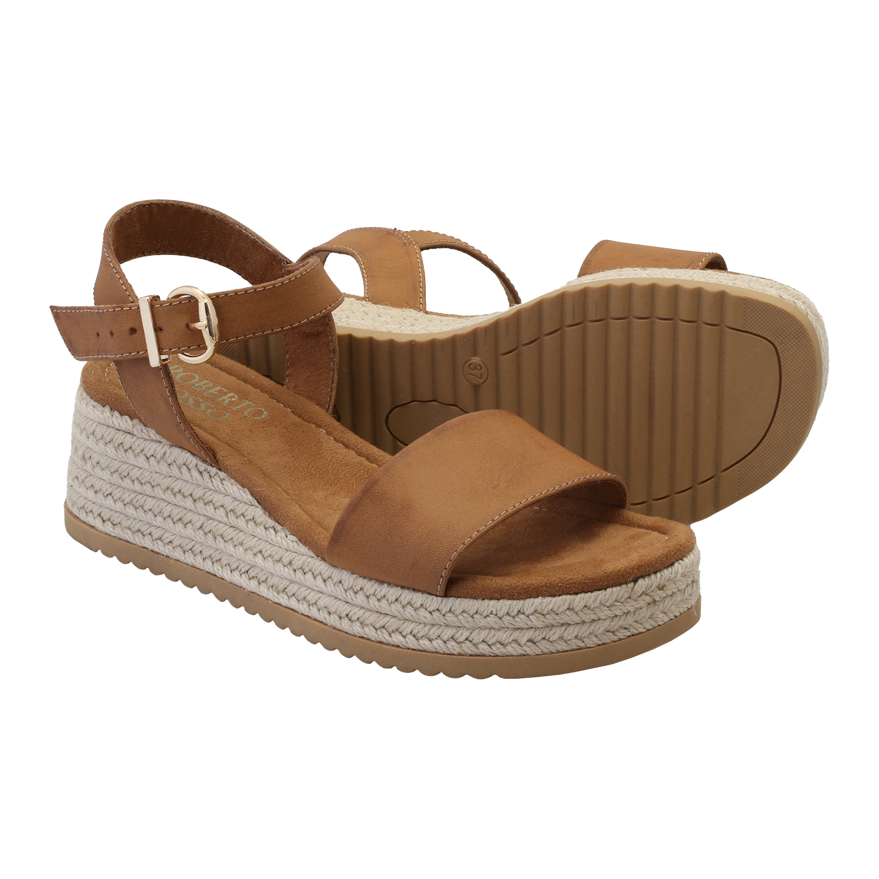 Lili Wedge - Cognac
