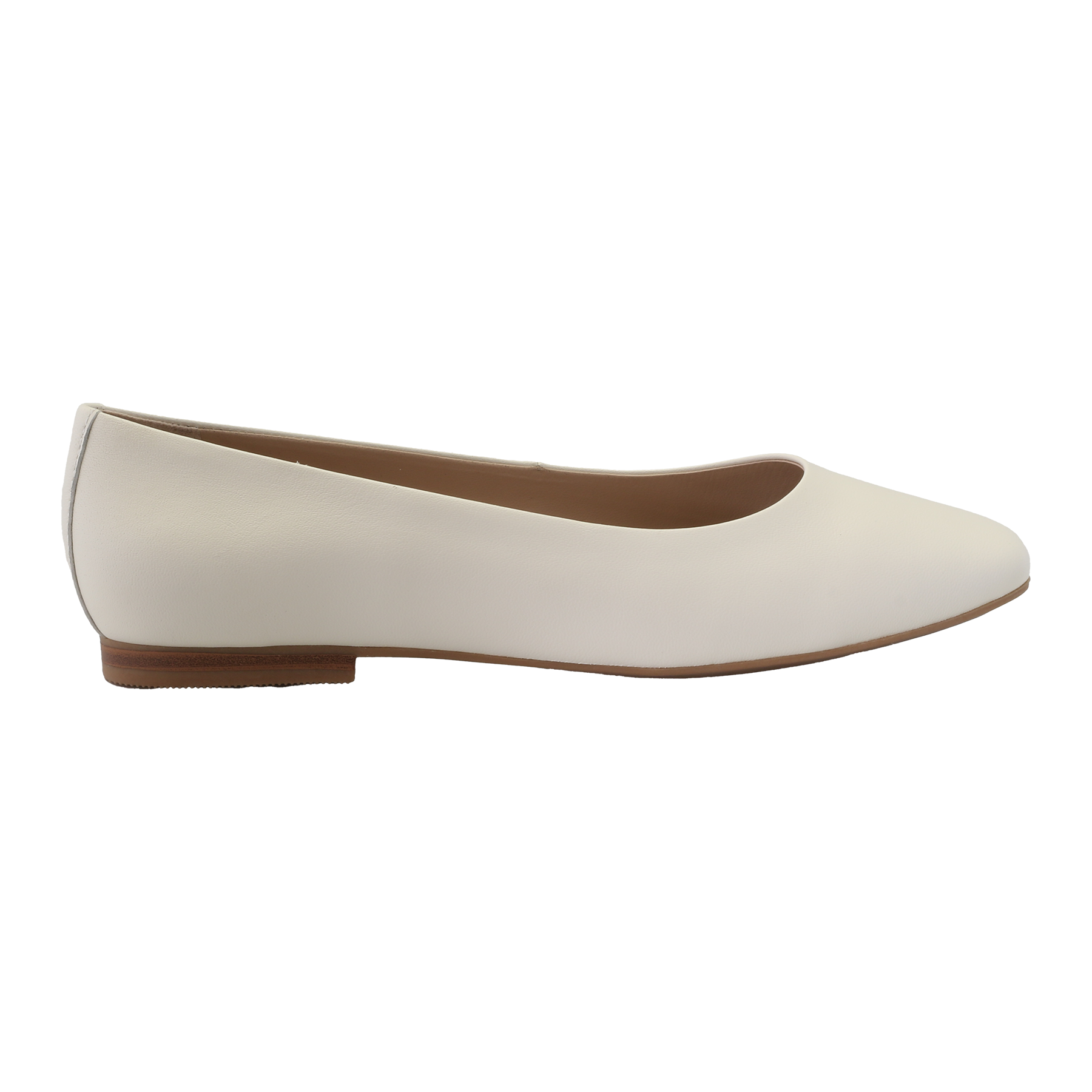 Trieste Ballerina Skinn - Creme
