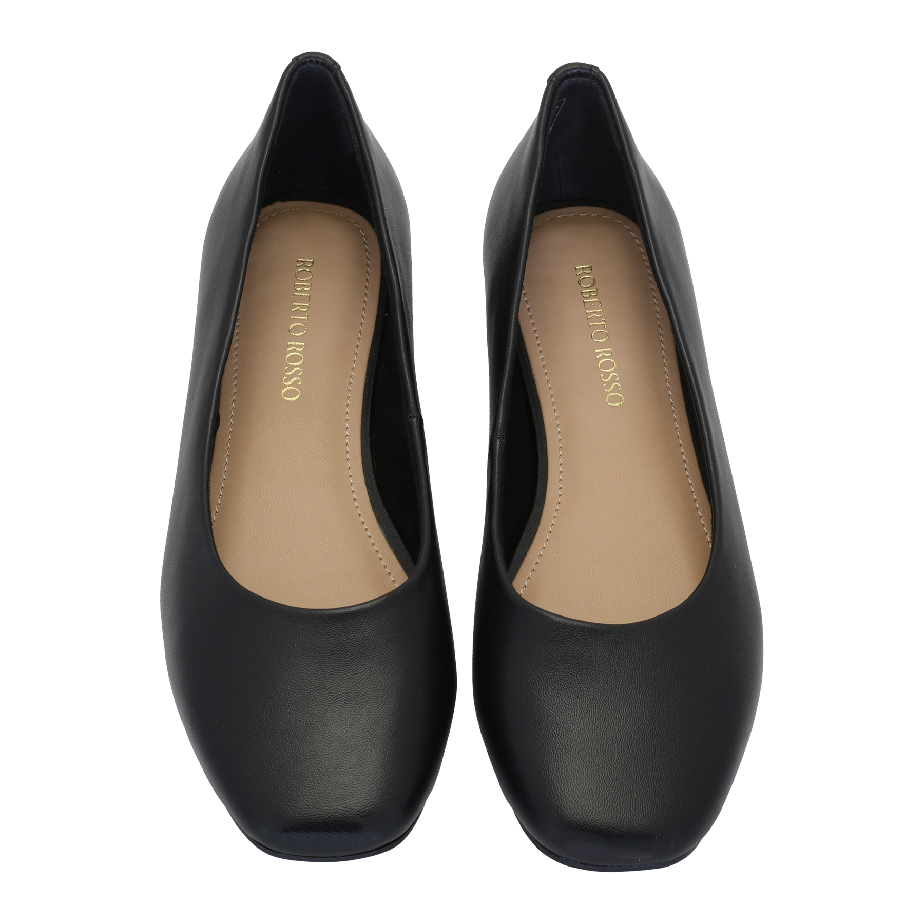 Trieste Ballerina Leather - Svart