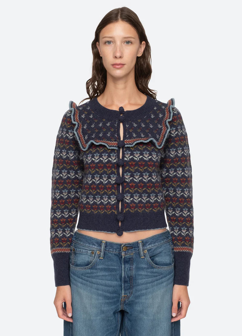 Anna Knits L/Slv Cardigan - Multi