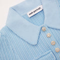 Sequin Knit Mini Dress - Blue