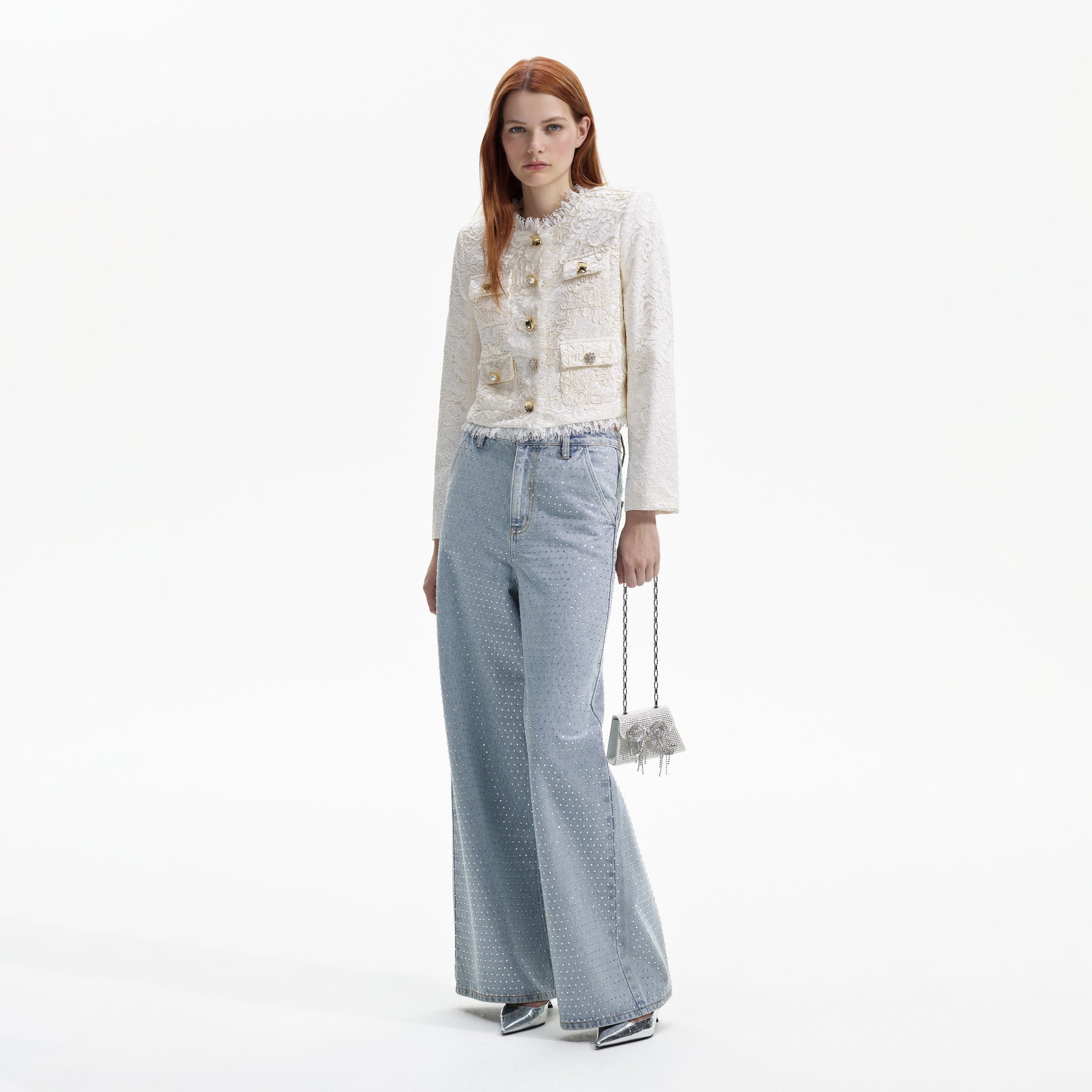 Cord Lace Jacket - Cream