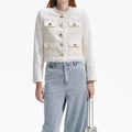 Cord Lace Jacket - Cream