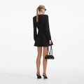 Sequin Knit Mini Dress - Svart