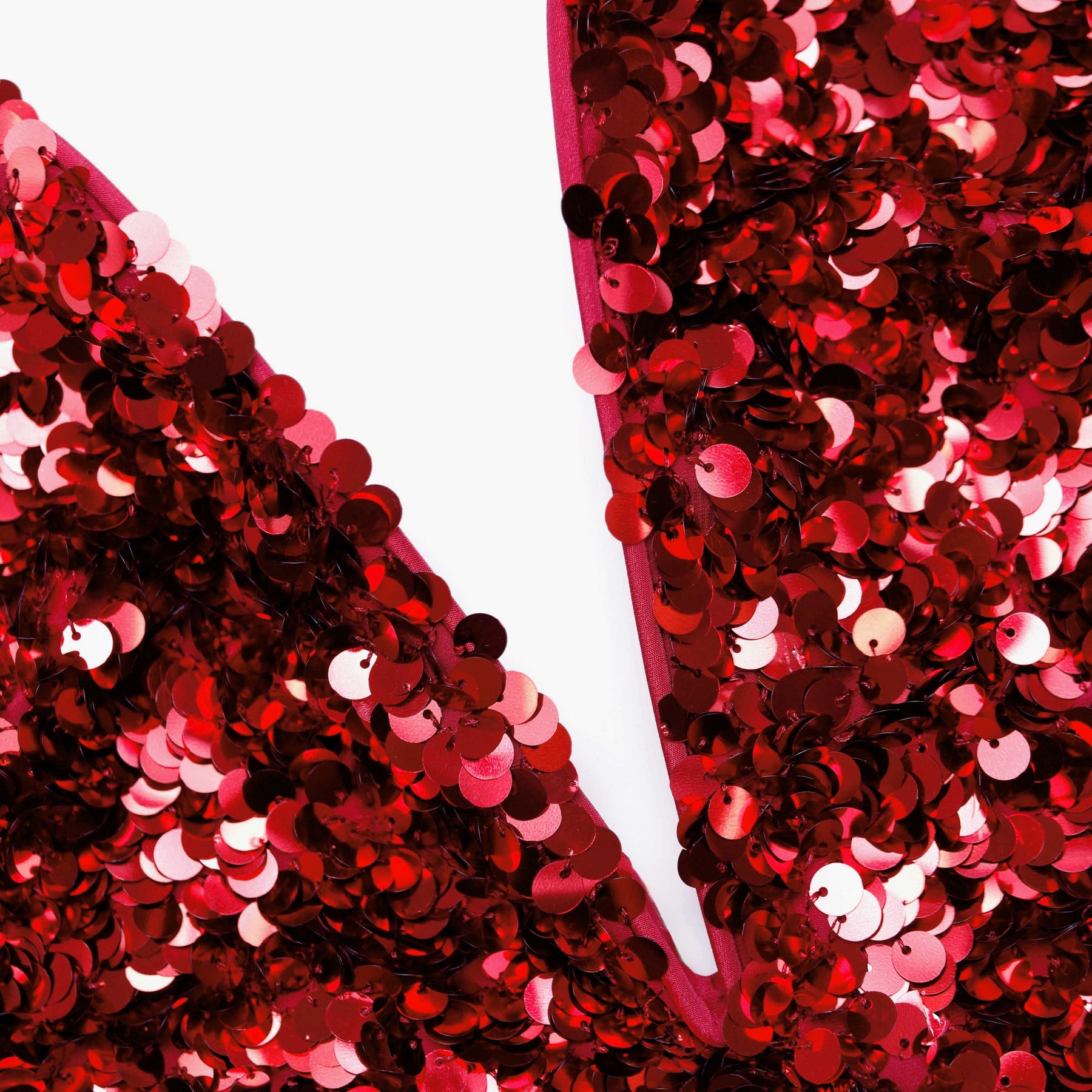 3D Sequin Top - Röd