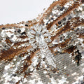 Sequin Off Shoulder Mini Dress - Guld