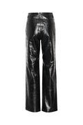 PU Straight Pants - Black