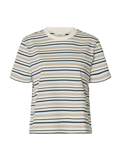Essential Ss Striped Boxy Tee - Cashmere Blue Multi Stripes