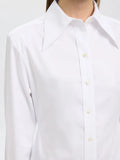 Nicolina Slim Ls Shirt B - Bright White