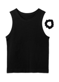 Run & Relax Bandha Scrunchie Top - Beautiful Black