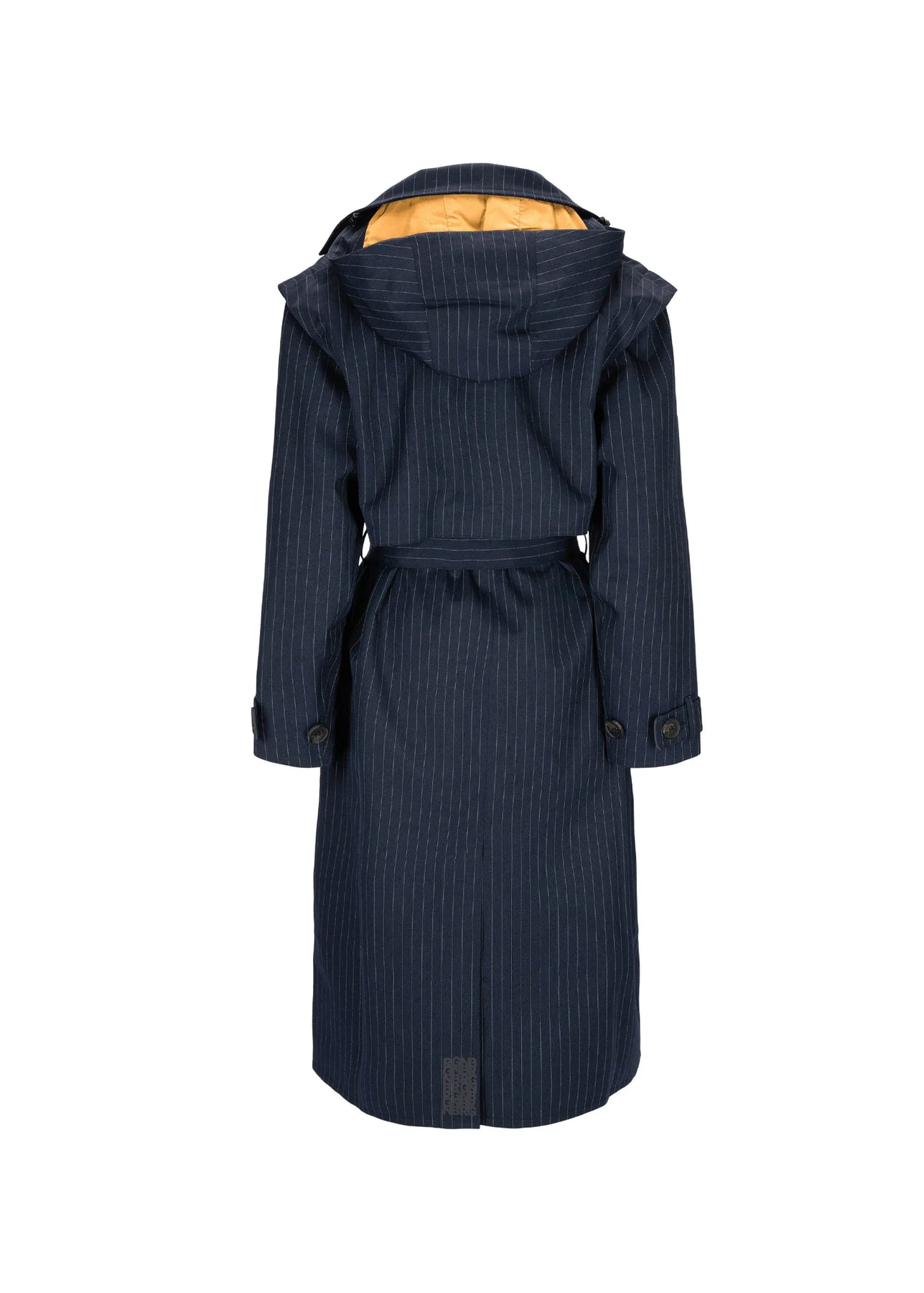 Regndråpe Trenchcoat - Navy Pinstripe