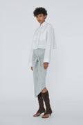 Jersey Wrap Skirt - Glacier Gray