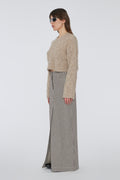 Knit Melange Sweater - Cobblestone