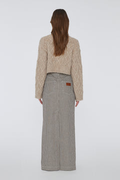 Knit Melange Sweater - Cobblestone