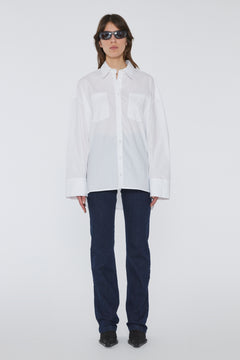 Poplin Oversized Shirt - Bright White