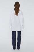 Poplin Oversized Skjorta - Bright White