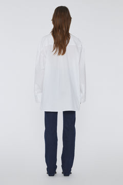 Poplin Oversized Shirt - Bright White