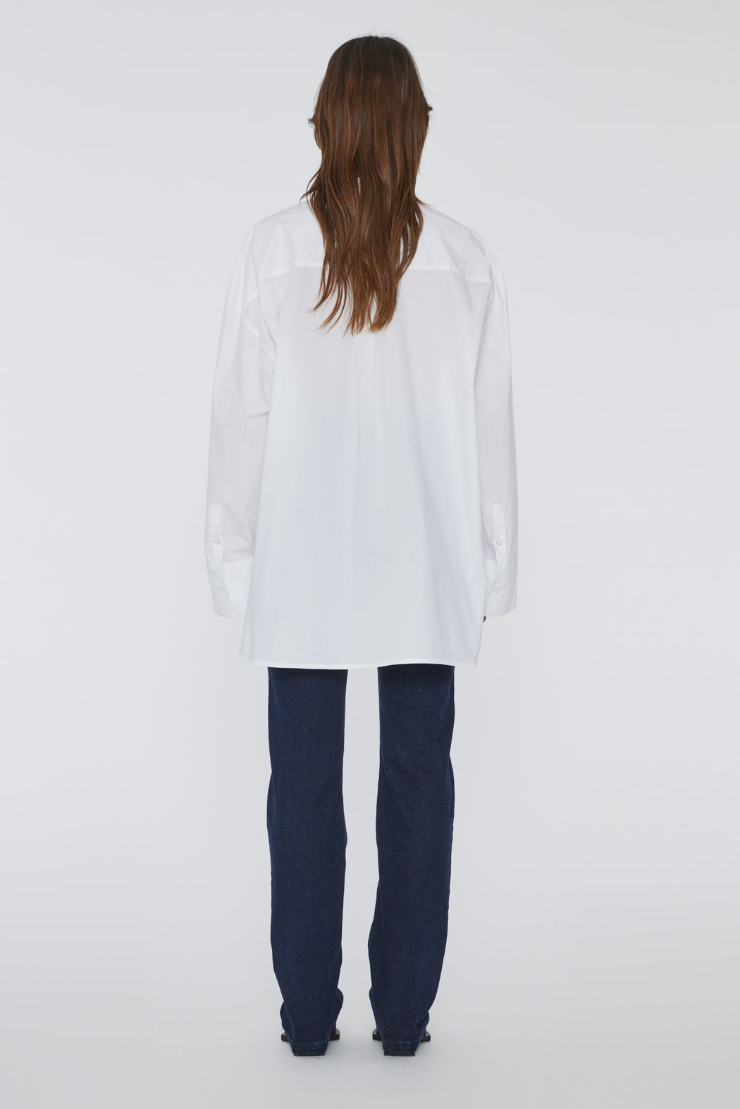 Poplin Oversized Skjorta - Bright White