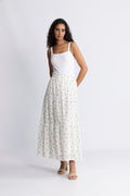 Rana Broderie Anglaise Kjol - Forglemmegei White