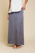 Rikke Viscose Satin - Grey