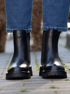 Livo Leather Chelsea - Black