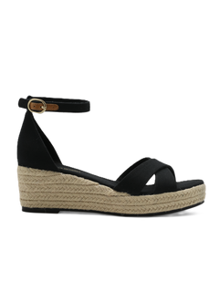 Azra Espadrille Wedge - Black