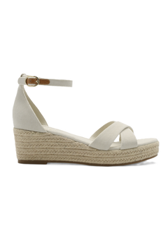 Azra Espadrille Wedge - Cream