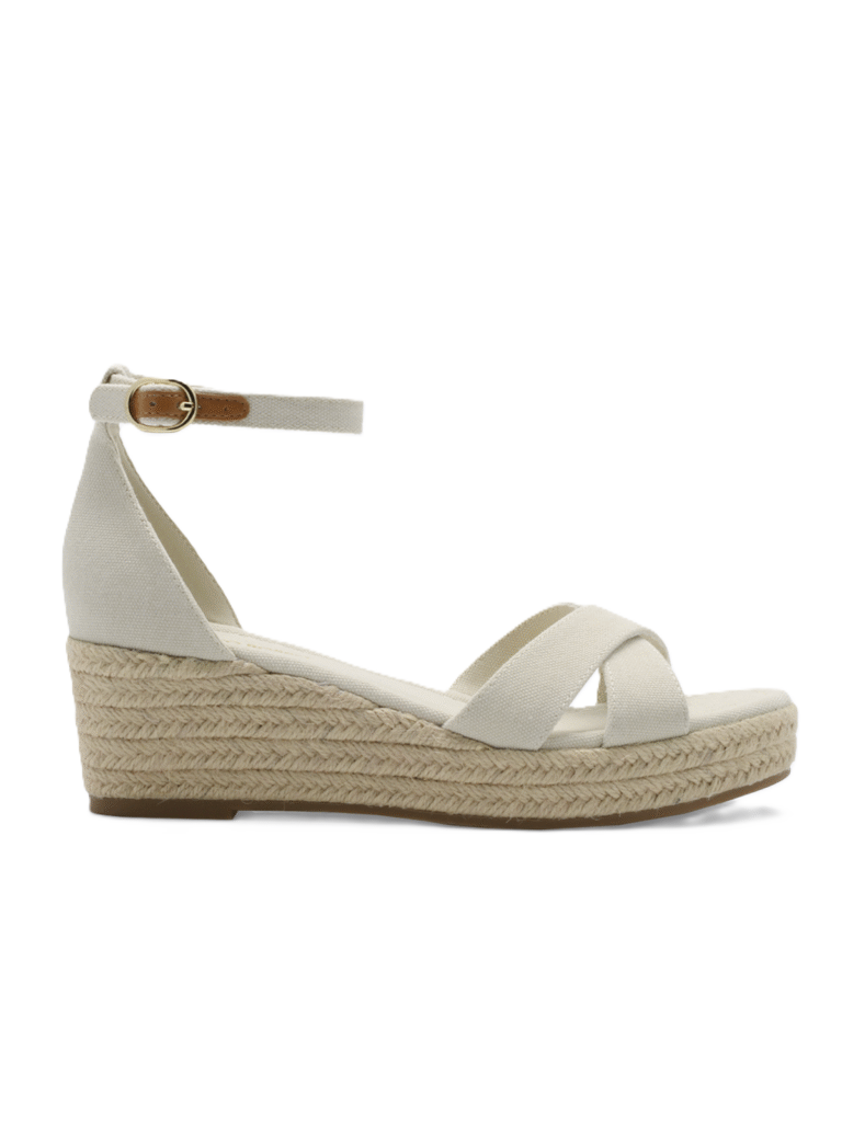 Azra Espadrille Wedge - Cream