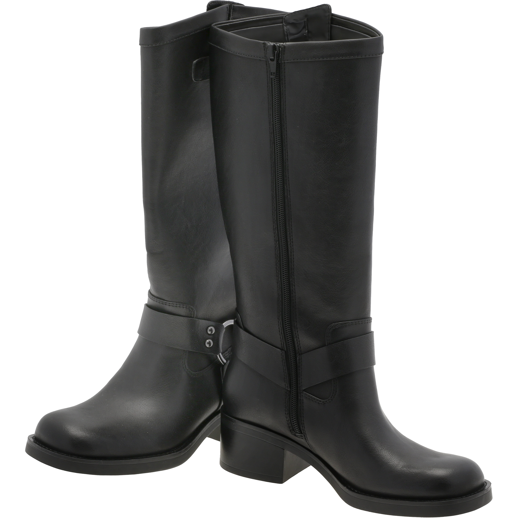 Camperos High Buckle - Svart