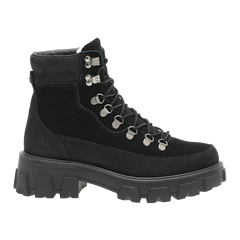 Combat Leather Boot - Warm Black