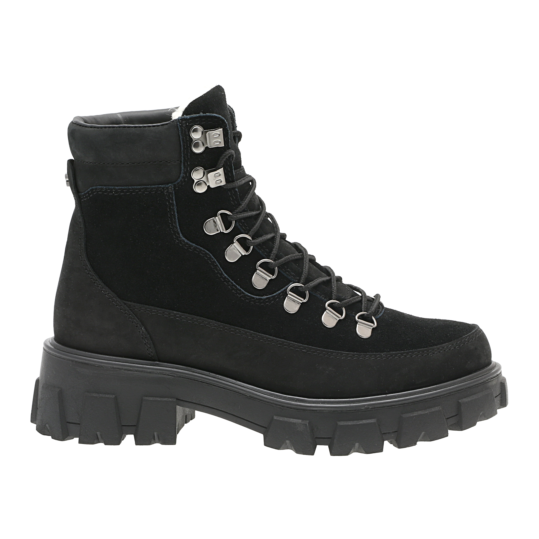 Combat Leather Boot - Warm Black
