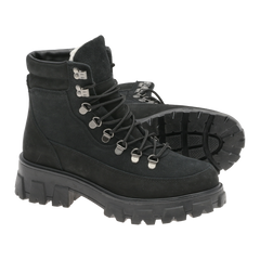 Combat Leather Boot - Warm Black