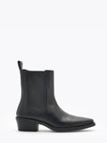 Mira Leather Boot - Black