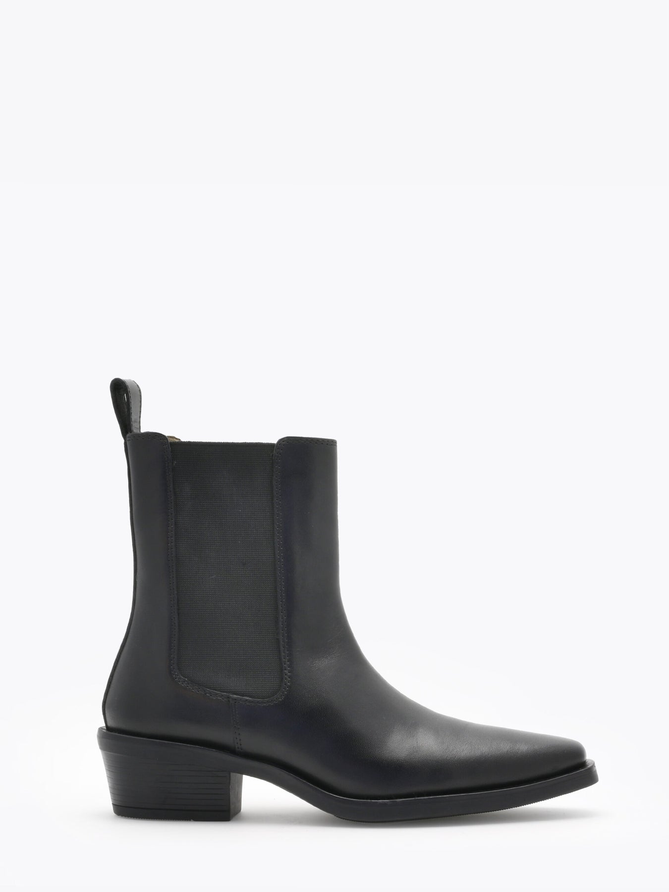 Mira Leather Boot - Black