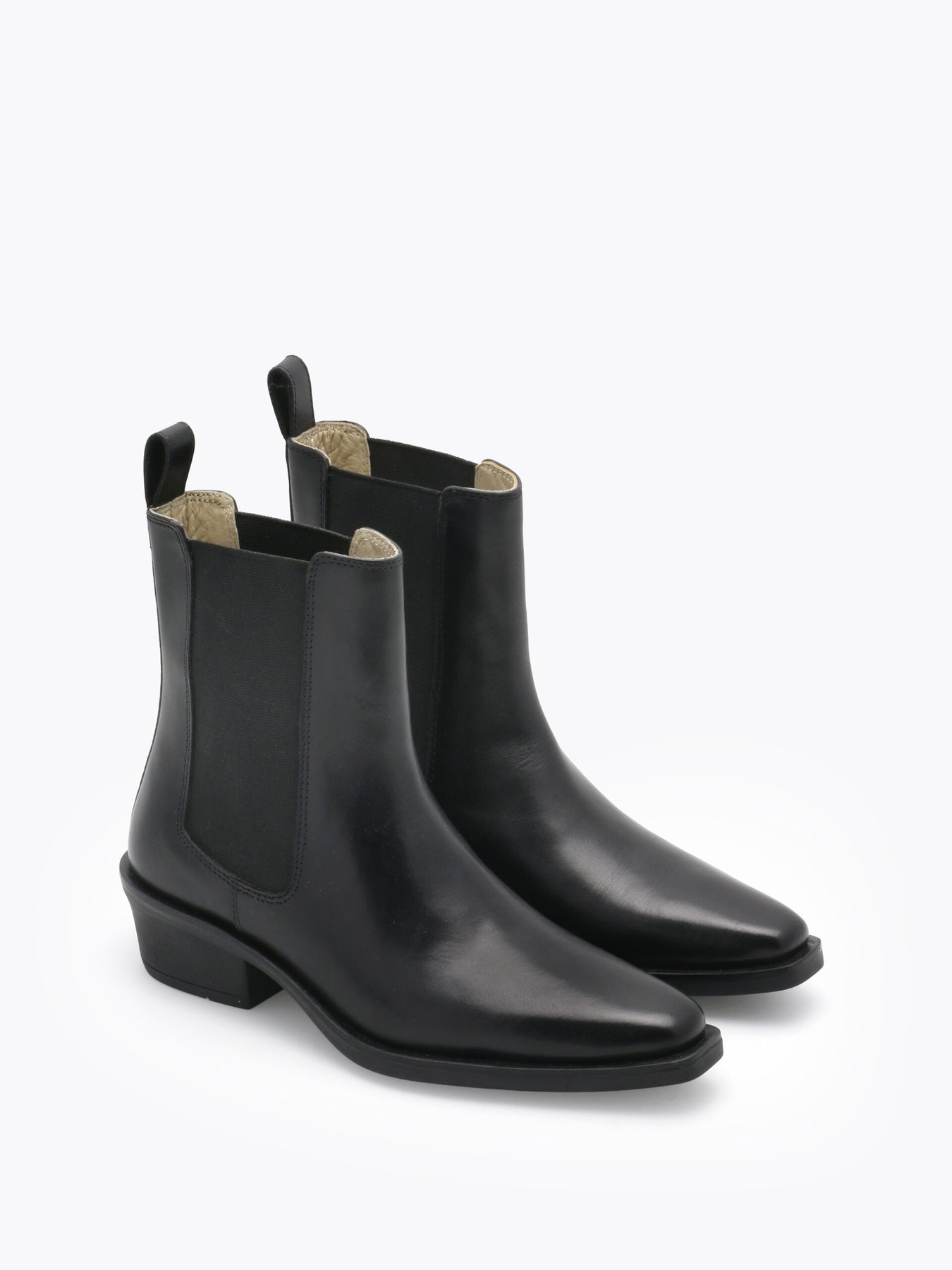 Mira Leather Boot - Black