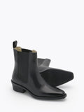 Mira Leather Boot - Black