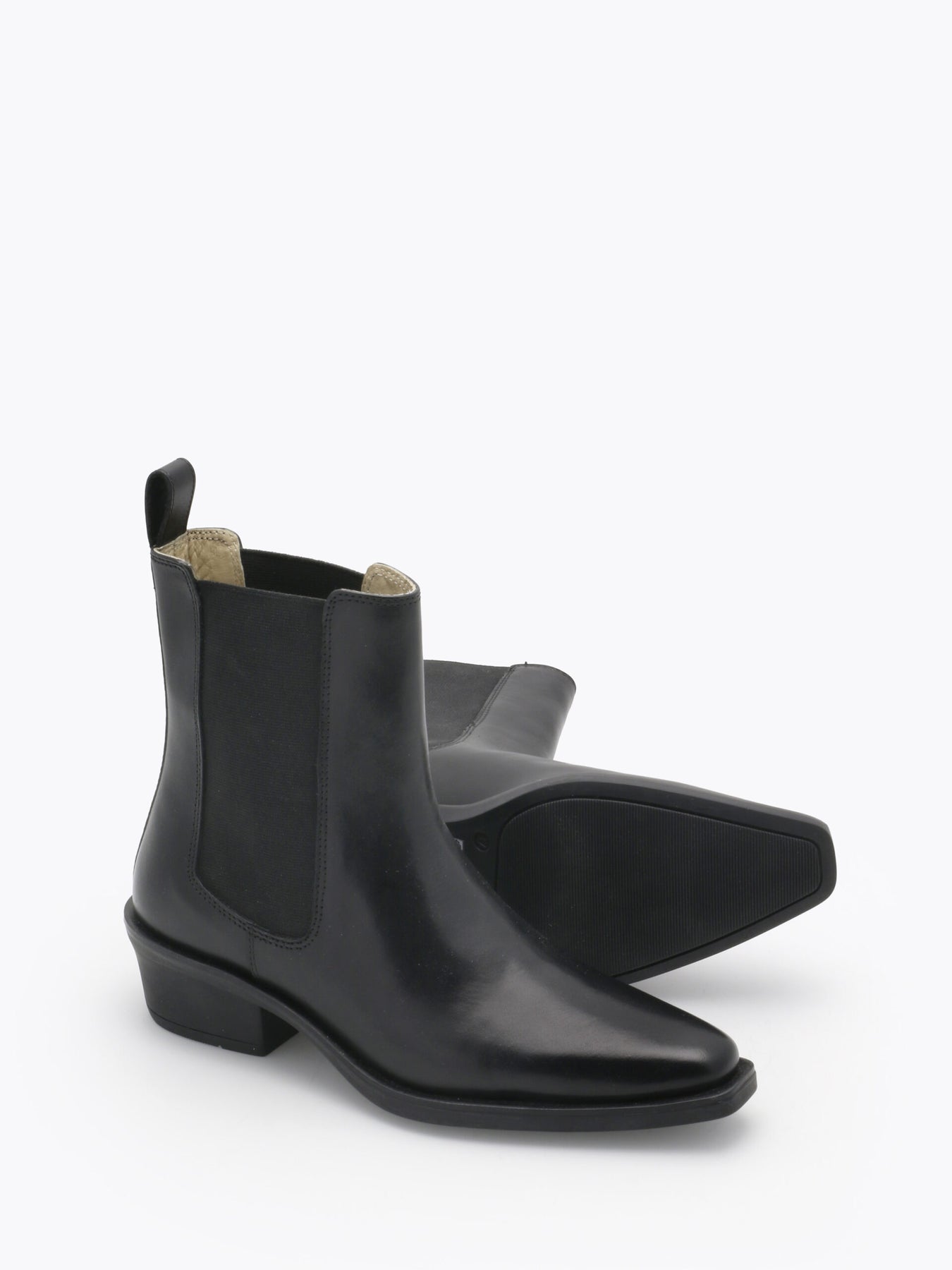 Mira Leather Boot - Black