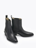 Mira Leather Boot - Black