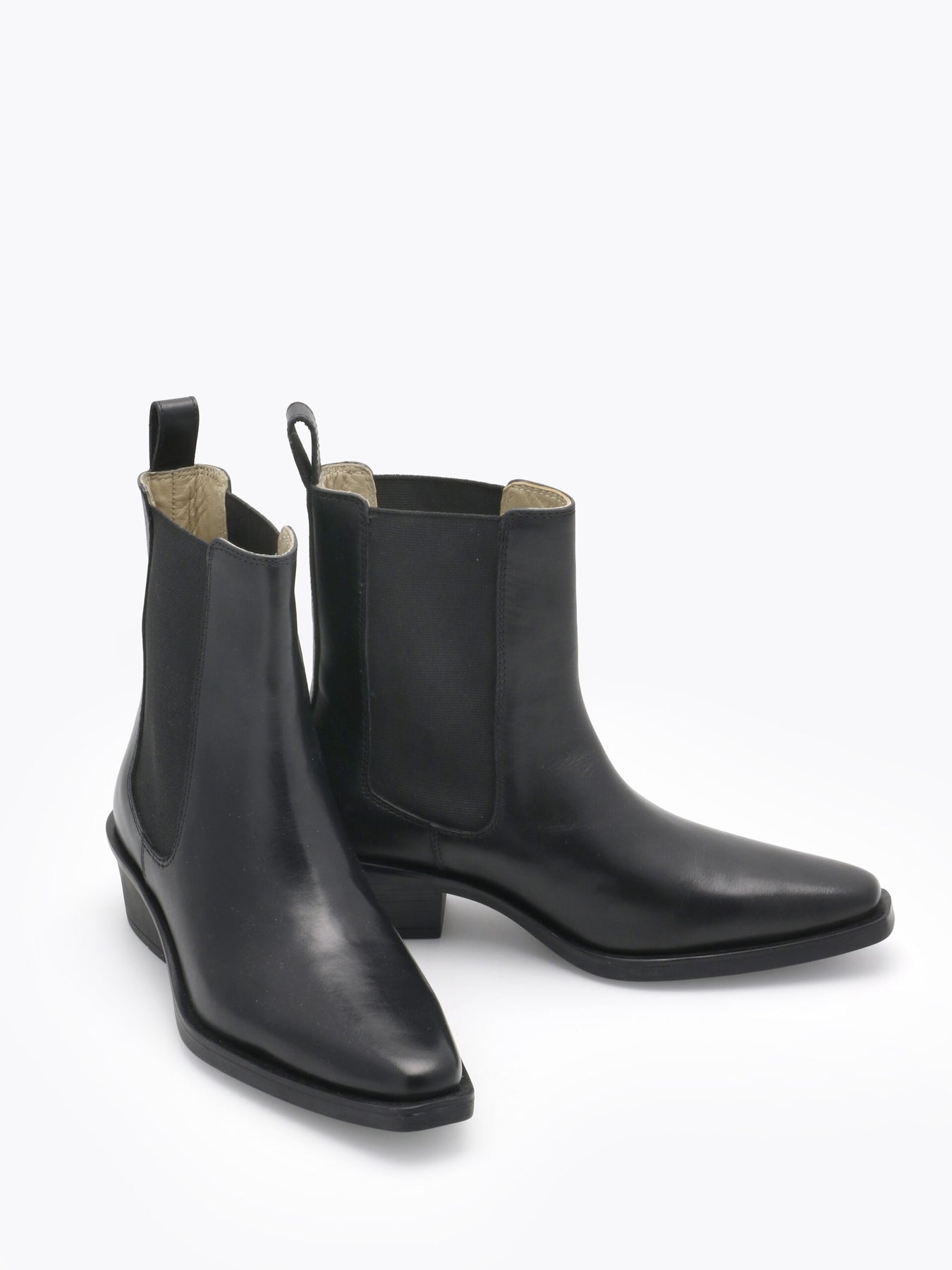 Mira Leather Boot - Black