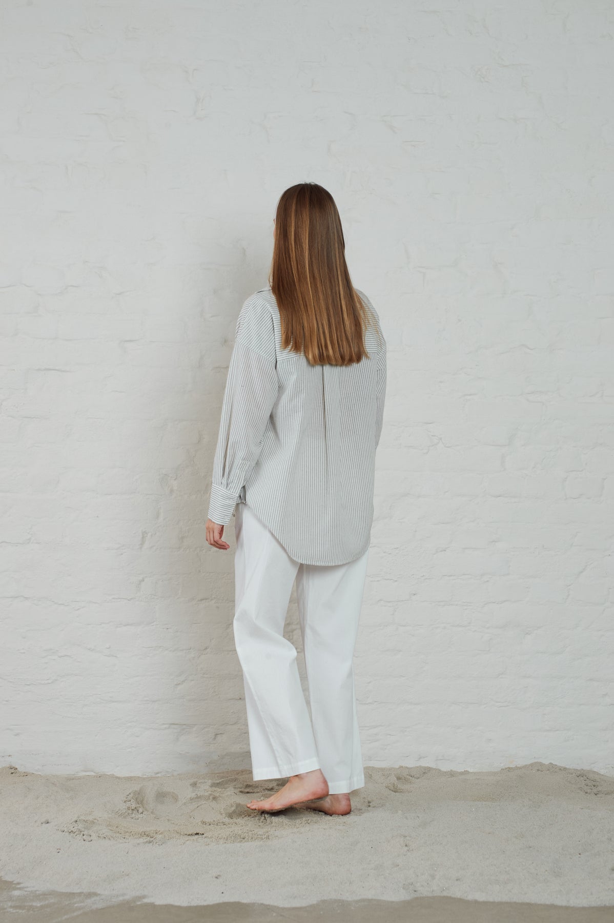 Rocha Striped Linen - Offwhite/Black Combo